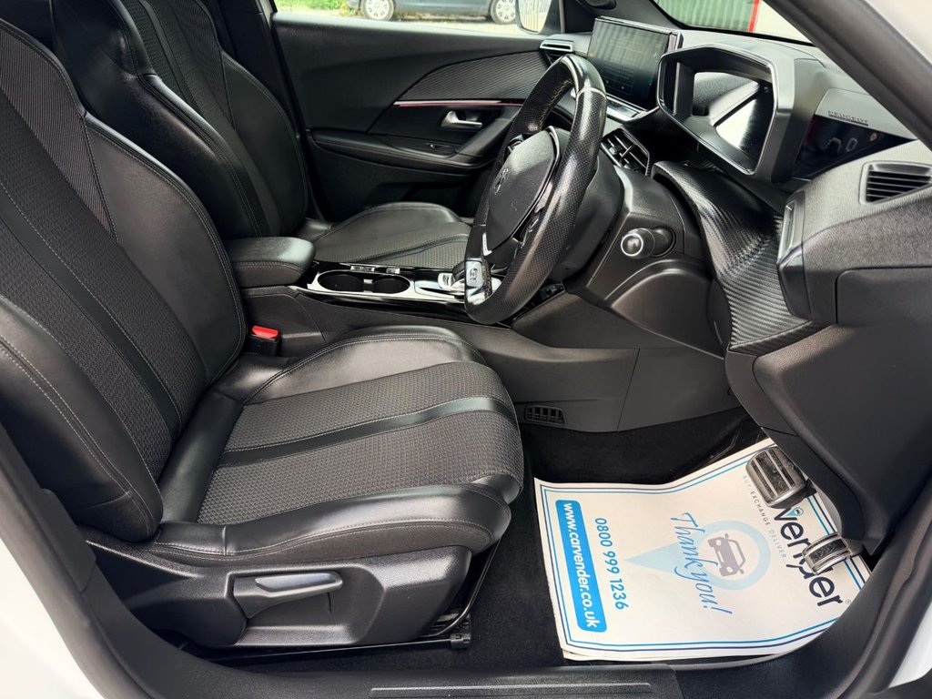 USED 2021 71 PEUGEOT E-2008 50kWh GT SUV 5dr Electric Auto (136 ps) 2 Owners|NaV|R.F Sensor|Camera|Apple CarPlay/Android Auto|Cruise|Half Leather Seats|