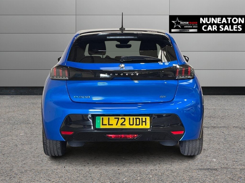 USED 2022 72 PEUGEOT E-208 50kWh GT Premium Hatchback 5dr Electric Auto (7kW Charger) (136 ps) APPLE CAR PLAY AND ANDROID AUTO