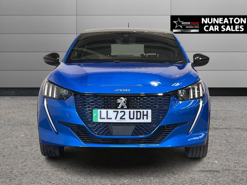 USED 2022 72 PEUGEOT E-208 50kWh GT Premium Hatchback 5dr Electric Auto (7kW Charger) (136 ps) APPLE CAR PLAY AND ANDROID AUTO