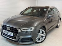 USED 2018 68 AUDI A3 1.5 TFSI CoD 35 S line Sportback 5dr Petrol Manual Euro 6 (s/s) (150 ps) RESERVE ONLINE * NATIONWIDE DELIVERY