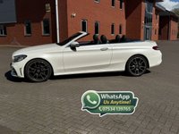 USED 2020 20 MERCEDES-BENZ C-CLASS 1.5 C200 MHEV AMG Line (Premium Plus) Cabriolet 2dr Petrol G-Tronic+ Euro 6 (s/s) (198 ps) DIGITAL DASH, NAV, CRUISE, CLIMATE