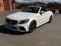 USED 2020 20 MERCEDES-BENZ C-CLASS 1.5 C200 MHEV AMG Line (Premium Plus) Cabriolet 2dr Petrol G-Tronic+ Euro 6 (s/s) (198 ps) DIGITAL DASH, NAV, CRUISE, CLIMATE