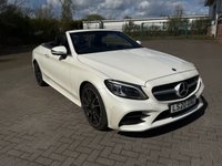 USED 2020 20 MERCEDES-BENZ C-CLASS 1.5 C200 MHEV AMG Line (Premium Plus) Cabriolet 2dr Petrol G-Tronic+ Euro 6 (s/s) (198 ps) DIGITAL DASH, NAV, CRUISE, CLIMATE