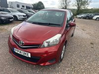 USED 2014 14 TOYOTA YARIS 1.33 Dual VVT-i Icon Hatchback 5dr Petrol Manual Euro 5 (99 ps) LOW MILEAGE, SAT NAV FITTED