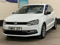 USED 2016 65 VOLKSWAGEN POLO 1.2 TSI BlueMotion Tech SE Design Hatchback 3 Door Petrol Manual Euro 6 (s/s) (90 ps) 9 SERVICES TO 35,486 MILES