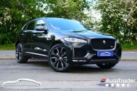 USED 2019 69 JAGUAR F-PACE 2.0 P300 300 Sport SUV 5dr Petrol Auto AWD Euro 6 (s/s) (300 ps) SANTORINI BLACK METALLIC PAINTWORK + SUNROOF + WINTER PACK + APPLE CARPLAY
