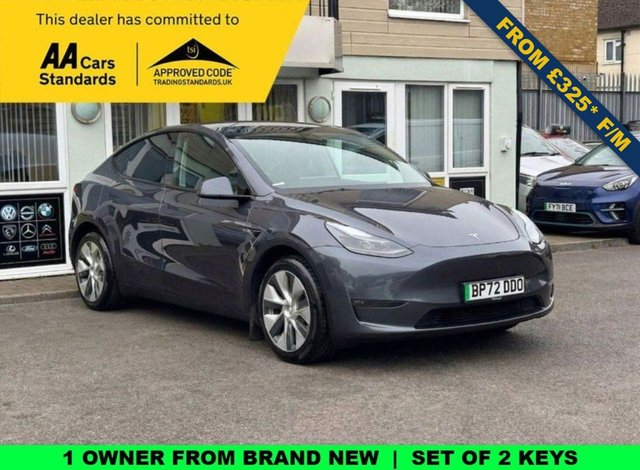 View our Tesla Model Y (Dual Motor) Long Range SUV 5dr Electric Auto 4WDE (384 bhp)