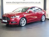USED 2015 15 FORD MONDEO 2.0 TDCi Titanium Hatchback 5dr Diesel Powershift Euro 6 (s/s) (180 ps) SATELLITE NAVIGATION + REAR VIEW CAMERA + BLUETOOTH MEDIA STREAMING + IN CAR ENTERTAINMENT WITH TOUCH SCREEN MEDIA DISPLAY + DUAL ZONE CLIMATE CONTROL + AIR CONDITIONING + AUTOMATIC ADAPTIVE LED HEADLIGHTS + AUTOMATIC WIPERS WITH RAIN SENSOR + LANE ASSIST + FRONT AND REAR PARKING SENSORS + ECO STOP START SYSTEM + CRUISE CONTROL + KEYLESS ENTRY / KEYLESS START + PRIVACY GLASS + HEATED WINDSCREEN + ELECTRICALLY DJUSTABLE LEATHER MULTIFUNCTIONAL STEERING WHEEL + ECO STOP START SYSTEM