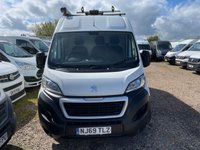 USED 2019 69 PEUGEOT BOXER 2.2 BlueHDi 335 Professional Panel Van 5dr Diesel Manual L2 H2 Euro 6 (s/s) (140 ps) Nav-a/c-p sensors-racking-Bluetooth