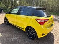 USED 2017 67 TOYOTA YARIS 1.5 VVT-h Yellow Bi-Tone Limited Edition Hatchback 5dr Petrol Hybrid E-CVT Euro 6 (s/s) (100 ps) 1 owner FSH Automatic HYBRID with low milege - Rear camera, DAB, Bluetooth