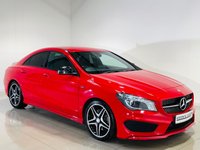 USED 2015 64 MERCEDES-BENZ CLA 2.1 CLA220 CDI AMG Sport Coupe 4dr Diesel 7G-DCT Euro 6 (s/s) (177 ps) Sat Nav | Parking Sensors | Jupiter Red | Bluetooth | Dual Climate Control