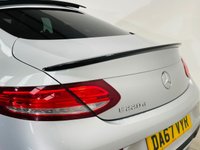 USED 2017 67 MERCEDES-BENZ C-CLASS 2.1 C220d AMG Line (Premium) Coupe 2dr Diesel G-Tronic+ Euro 6 (s/s) (170 ps) Iridium Silver | Black Leather Interior | Panoramic Roof | 19 Inch AMG Wheels | Heated Seats | ULEZ OK