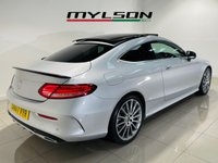 USED 2017 67 MERCEDES-BENZ C-CLASS 2.1 C220d AMG Line (Premium) Coupe 2dr Diesel G-Tronic+ Euro 6 (s/s) (170 ps) Iridium Silver | Black Leather Interior | Panoramic Roof | 19 Inch AMG Wheels | Heated Seats | ULEZ OK