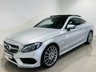 USED 2017 67 MERCEDES-BENZ C-CLASS 2.1 C220d AMG Line (Premium) Coupe 2dr Diesel G-Tronic+ Euro 6 (s/s) (170 ps) Iridium Silver | Black Leather Interior | Panoramic Roof | 19 Inch AMG Wheels | Heated Seats | ULEZ OK