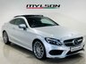 USED 2017 67 MERCEDES-BENZ C-CLASS 2.1 C220d AMG Line (Premium) Coupe 2dr Diesel G-Tronic+ Euro 6 (s/s) (170 ps) Iridium Silver | Black Leather Interior | Panoramic Roof | 19 Inch AMG Wheels | Heated Seats | ULEZ OK