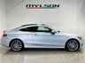 USED 2017 67 MERCEDES-BENZ C-CLASS 2.1 C220d AMG Line (Premium) Coupe 2dr Diesel G-Tronic+ Euro 6 (s/s) (170 ps) Iridium Silver | Black Leather Interior | Panoramic Roof | 19 Inch AMG Wheels | Heated Seats | ULEZ OK