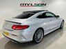 USED 2017 67 MERCEDES-BENZ C-CLASS 2.1 C220d AMG Line (Premium) Coupe 2dr Diesel G-Tronic+ Euro 6 (s/s) (170 ps) Iridium Silver | Black Leather Interior | Panoramic Roof | 19 Inch AMG Wheels | Heated Seats | ULEZ OK