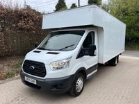 USED 2015 65 FORD TRANSIT 2.2 TDCi 350 Luton 2dr Diesel Manual RWD L5 H1 Euro 5 (DRW) (125 ps) LARGE BESPOKE BODY, 1 ONWER, FSH, 2 KEYS