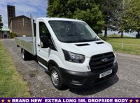 USED 2022 72 FORD TRANSIT 2.0 350 2.0 130ps 3.5t LWB 17ft (5m) Dropside, Euro 6, DRW New Cambelt | 6 New Tyres | Camera