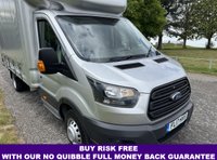 USED 2017 17 FORD TRANSIT 2.0 350 3.5t. LWB EcoBlue Curtainside L4 Eu 6, FSH, 130ps New Curtains, Lovely Condition