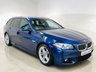 USED 2015 65 BMW 5 SERIES 2.0 525d M Sport Touring 5dr Diesel Auto Euro 6 (s/s) (218 ps) Mediterranean Blue | Black Leather Interior | Pro Nav | Reverse Camera | ULEZ OK