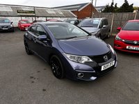 USED 2015 15 HONDA CIVIC 1.6 i-DTEC SR Hatchback 5dr Diesel Manual Euro 5 (s/s) (120 ps) &pound;20 ROAD TAX-12 SERVICES-REVERSE CAMERA-LEATHER-17" ALLOYS