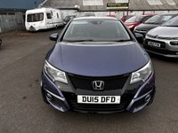 USED 2015 15 HONDA CIVIC 1.6 i-DTEC SR Hatchback 5dr Diesel Manual Euro 5 (s/s) (120 ps) &pound;20 ROAD TAX-12 SERVICES-REVERSE CAMERA-LEATHER-17" ALLOYS