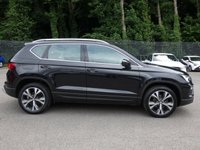 USED 2021 21 SEAT ATECA 1.0 TSI SE Technology 5d 110 S/S 1 OWNER, FULL SERVICE HISTORY, SAT NAV, APPLE CARPLAY/ ANDROID AUTO, FRONT REAR & SIDE PARKING SENSORS WITH DISPLAY, PARK ASSIST WITH AUTOMATIC STEERING, CRUISE CONTROL & SPEED LIMITER, KEYLESS ENTRY & START, 18 INCH ALLOY WHEELS, LED LIGHTS, FRONT ASSIST AMBIENT TRAFFIC MONITORING, DAB RADIO, BLUETOOTH PHONE & MUSIC, VOICE CONTROL SYSTEM, 4x USB C PORTS, MANUAL 6 SPEED, ELECTRIC FOLDING MIRRORS, LEATHER MULTIFUNCTION STEERING WHEEL, CLIMATE CONTROL, AUTO HOLD, DRIVE SELECT, FRONT ARM REST