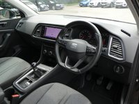 USED 2021 21 SEAT ATECA 1.0 TSI SE Technology 5d 110 S/S 1 OWNER, FULL SERVICE HISTORY, SAT NAV, APPLE CARPLAY/ ANDROID AUTO, FRONT REAR & SIDE PARKING SENSORS WITH DISPLAY, PARK ASSIST WITH AUTOMATIC STEERING, CRUISE CONTROL & SPEED LIMITER, KEYLESS ENTRY & START, 18 INCH ALLOY WHEELS, LED LIGHTS, FRONT ASSIST AMBIENT TRAFFIC MONITORING, DAB RADIO, BLUETOOTH PHONE & MUSIC, VOICE CONTROL SYSTEM, 4x USB C PORTS, MANUAL 6 SPEED, ELECTRIC FOLDING MIRRORS, LEATHER MULTIFUNCTION STEERING WHEEL, CLIMATE CONTROL, AUTO HOLD, DRIVE SELECT, FRONT ARM REST
