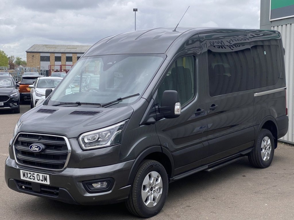 USED 2025 25 FORD TRANSIT 2.0 350 EcoBlue Limited Minibus Double Cab 5dr Diesel Manual RWD L2 H2 Euro 6 (s/s) (11 Seat) (165 ps) Minibus