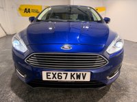 USED 2017 67 FORD FOCUS 1.5 TDCi Titanium X Hatchback 5dr Diesel Manual Euro 6 (s/s) (120 ps) Sat Nav-1/2 Leather-Climate-Rear camera-Privacy-Park sensors-18