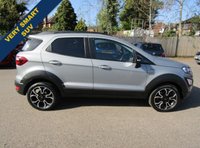 USED 2023 23 FORD ECOSPORT 1.0T EcoBoost Active SUV 5dr Petrol Manual Euro 6 (s/s) (125 ps) ONE OWNER EX MOTABILITY,,,,ONLY 19000 MILES,,,,FULL SERVICE HISTORY,,,,VERY SMART SUV WITH A HIGHER SEATING POSITION,,,,GREAT ECONOMY,,,SAT NAV AND REVERSING CAMERA,,,,FULL LEATHER INTERIOR,,,,PARTS AND LABOUR WARRANTY INCLUDED.