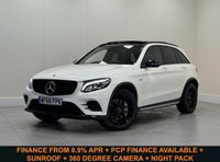USED 2018 68 MERCEDES-BENZ GLC 3.0 GLC43 V6 AMG (Premium Plus) SUV 5dr Petrol G-Tronic+ 4MATIC Euro 6 (s/s) (367 ps) PREMIUM PLUS PACK - SUNROOF + BURMESTER SPEAKERS + 360 DEGREE CAMERA + NIGHT PACK INCLUDED
