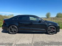 USED 2015 15 AUDI A3 2.0 TDI S line Saloon 4dr Diesel S Tronic Euro 6 (s/s) (150 ps) &pound;35 ROAD TAX + S-LINE PACK + SAT NAV + AUTOMATIC MODEL + DAB RADIO + DUAL-ZONE CLIMATE CONTROL + PRIVACY GLASS + REAR PARKING SENSORS + 5.8' COLOURED DISPLAY + VOICE CONTROL + FRONT SPORT SEATS + BLUETOOTH + ELECTRIC PARKING BRAKE + FINISHED IN BRILLIANT BLACK + 18' GUN METAL GREY ALLOY WHEELS