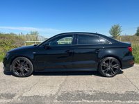 USED 2015 15 AUDI A3 2.0 TDI S line Saloon 4dr Diesel S Tronic Euro 6 (s/s) (150 ps) &pound;35 ROAD TAX + S-LINE PACK + SAT NAV + AUTOMATIC MODEL + DAB RADIO + DUAL-ZONE CLIMATE CONTROL + PRIVACY GLASS + REAR PARKING SENSORS + 5.8' COLOURED DISPLAY + VOICE CONTROL + FRONT SPORT SEATS + BLUETOOTH + ELECTRIC PARKING BRAKE + FINISHED IN BRILLIANT BLACK + 18' GUN METAL GREY ALLOY WHEELS