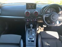 USED 2015 15 AUDI A3 2.0 TDI S line Saloon 4dr Diesel S Tronic Euro 6 (s/s) (150 ps) &pound;35 ROAD TAX + S-LINE PACK + SAT NAV + AUTOMATIC MODEL + DAB RADIO + DUAL-ZONE CLIMATE CONTROL + PRIVACY GLASS + REAR PARKING SENSORS + 5.8' COLOURED DISPLAY + VOICE CONTROL + FRONT SPORT SEATS + BLUETOOTH + ELECTRIC PARKING BRAKE + FINISHED IN BRILLIANT BLACK + 18' GUN METAL GREY ALLOY WHEELS