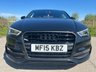 USED 2015 15 AUDI A3 2.0 TDI S line Saloon 4dr Diesel S Tronic Euro 6 (s/s) (150 ps) &pound;35 ROAD TAX + S-LINE PACK + SAT NAV + AUTOMATIC MODEL + DAB RADIO + DUAL-ZONE CLIMATE CONTROL + PRIVACY GLASS + REAR PARKING SENSORS + 5.8' COLOURED DISPLAY + VOICE CONTROL + FRONT SPORT SEATS + BLUETOOTH + ELECTRIC PARKING BRAKE + FINISHED IN BRILLIANT BLACK + 18' GUN METAL GREY ALLOY WHEELS