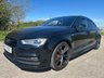 USED 2015 15 AUDI A3 2.0 TDI S line Saloon 4dr Diesel S Tronic Euro 6 (s/s) (150 ps) &pound;35 ROAD TAX + S-LINE PACK + SAT NAV + AUTOMATIC MODEL + DAB RADIO + DUAL-ZONE CLIMATE CONTROL + PRIVACY GLASS + REAR PARKING SENSORS + 5.8' COLOURED DISPLAY + VOICE CONTROL + FRONT SPORT SEATS + BLUETOOTH + ELECTRIC PARKING BRAKE + FINISHED IN BRILLIANT BLACK + 18' GUN METAL GREY ALLOY WHEELS