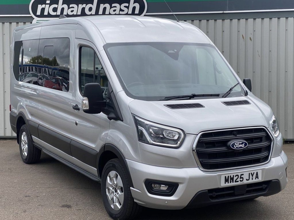 USED 2025 25 FORD TRANSIT 2.0 410 EcoBlue Limited Minibus Double Cab 5dr Diesel Manual RWD L3 H2 Euro 6 (s/s) (14 Seat) (165 ps) Minibus