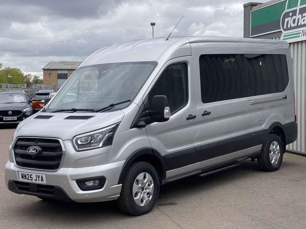 USED 2025 25 FORD TRANSIT 2.0 410 EcoBlue Limited Minibus Double Cab 5dr Diesel Manual RWD L3 H2 Euro 6 (s/s) (14 Seat) (165 ps) Minibus