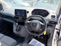 USED 2020 69 PEUGEOT PARTNER White 1.5 BlueHDi Euro 6 panel van, 50,850 miles, 5-speed manual, 8in touchscreen, Bluetooth, DAB, A/C, cruise, rear sensors. Plus VAT @ 20%! 