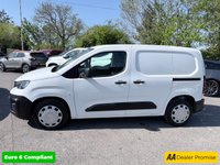 USED 2020 69 PEUGEOT PARTNER White 1.5 BlueHDi Euro 6 panel van, 50,850 miles, 5-speed manual, 8in touchscreen, Bluetooth, DAB, A/C, cruise, rear sensors. Plus VAT @ 20%! 
