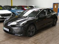 USED 2022 22 TESLA Model 3 Standard Range Plus Saloon 4dr Electric Auto RWD (241 bhp) SUNROOF, SAT NAV LEARTHER, FULLY INSPECTED AND UPDATED. SMARTPHONE INTEGRATION, HEATED SEATS, FIXED PANORAMIC ROOF, LANE ASSIST, LED, ADAPTIVE CRUISE, HEAT PUMP