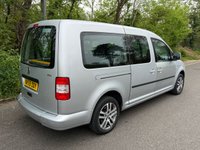 USED 2009 59 VOLKSWAGEN CADDY MAXI LIFE 1.9 TDI Pure Drive 104 ps 5 SEATER WAV WHEEL CHAIR ACCESSIBLE MPV 5DR WHEELCHAIR RAMP+ALLOYS+AIR CON