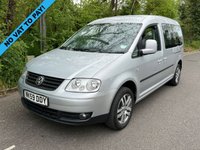 USED 2009 59 VOLKSWAGEN CADDY MAXI LIFE 1.9 TDI Pure Drive 104 ps 5 SEATER WAV WHEEL CHAIR ACCESSIBLE MPV 5DR WHEELCHAIR RAMP+ALLOYS+AIR CON