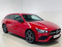 USED 2022 72 MERCEDES-BENZ CLA 1.3 CLA250e 15.6kWh AMG Line (Premium) Shooting Brake 5dr Petrol Plug-in Hybrid 8G-DCT Euro 6 (s/s) (218 ps) Patagonia Red | Black Leather Interior | Night Pack | Ambient Lighting | Privacy Glass | Widescreen Media | Heated Seats