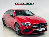 USED 2022 72 MERCEDES-BENZ CLA 1.3 CLA250e 15.6kWh AMG Line (Premium) Shooting Brake 5dr Petrol Plug-in Hybrid 8G-DCT Euro 6 (s/s) (218 ps) Patagonia Red | Black Leather Interior | Night Pack | Ambient Lighting | Privacy Glass | Widescreen Media | Heated Seats