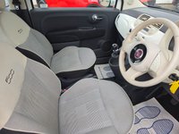 USED 2014 64 FIAT 500 1.2 Lounge Hatchback 3dr Petrol Manual Euro 6 (s/s) (69 bhp) BLUETOOTH+PANROOF+&pound;35TAX+FSH+WHITE