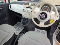 USED 2014 64 FIAT 500 1.2 Lounge Hatchback 3dr Petrol Manual Euro 6 (s/s) (69 bhp) BLUETOOTH+PANROOF+&pound;35TAX+FSH+WHITE