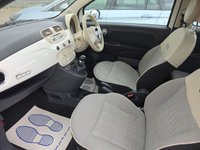 USED 2014 64 FIAT 500 1.2 Lounge Hatchback 3dr Petrol Manual Euro 6 (s/s) (69 bhp) BLUETOOTH+PANROOF+&pound;35TAX+FSH+WHITE